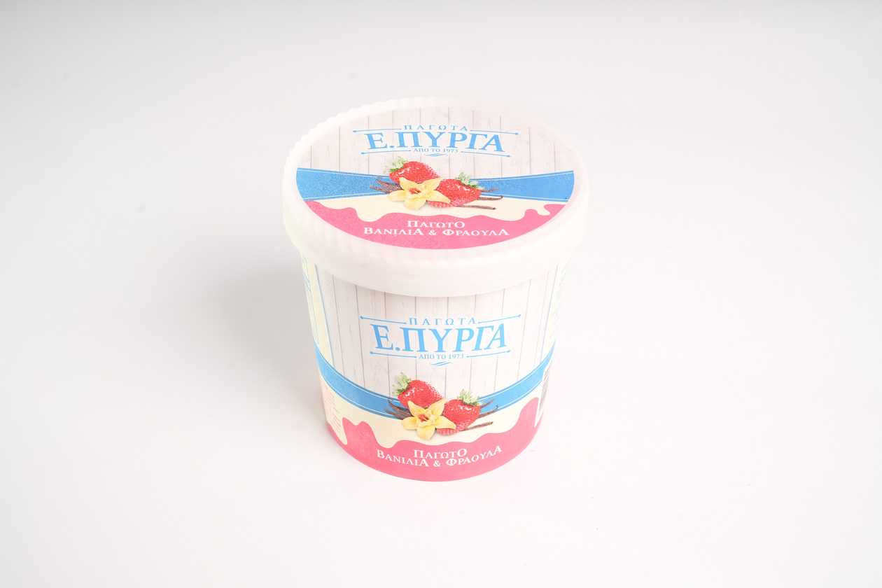 Vanilla & Strawberry Ice Cream