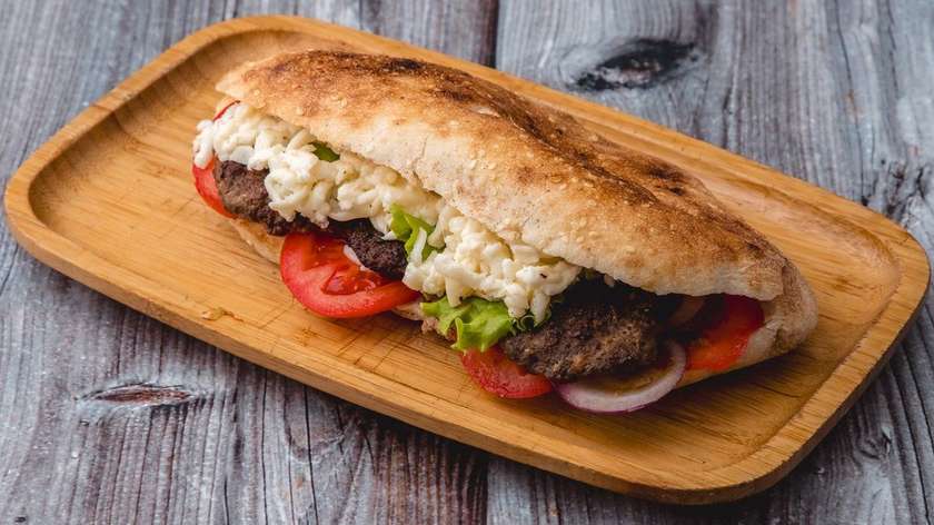 Meatball and Cheese Sandwich