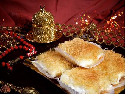 Kataif (asmelie asta) - cake with milk cream