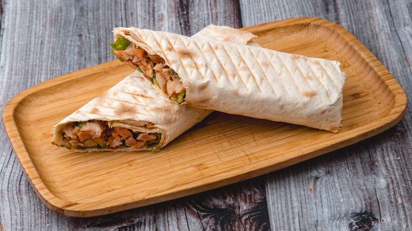 Doner in Lavash Bread