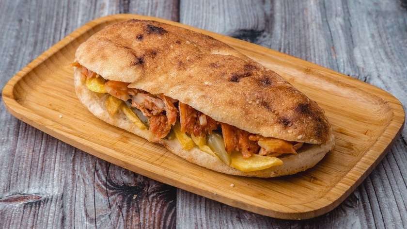 Chicken Doner Shawarma in Bread