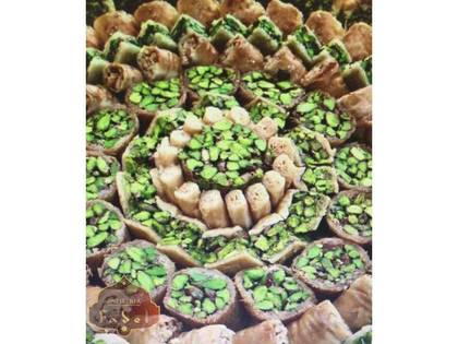 Pistachio baklava platter