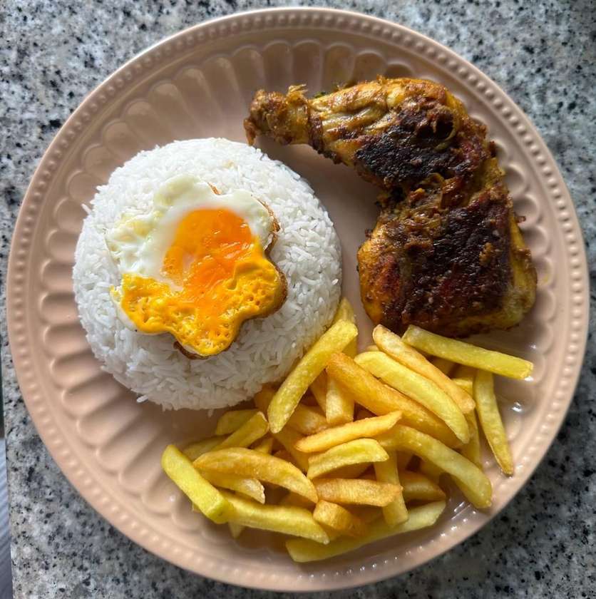 Chicken Leg on a Plate