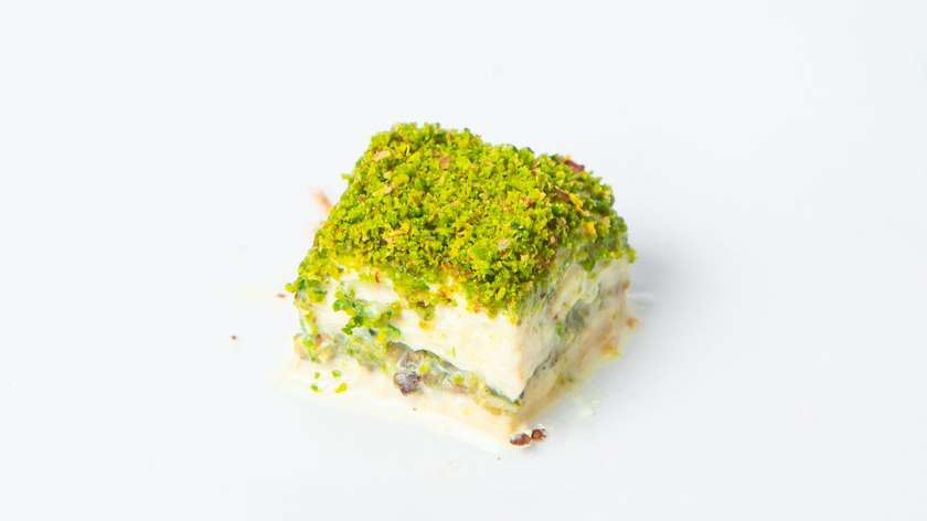 Milk and Pistachio Dessert