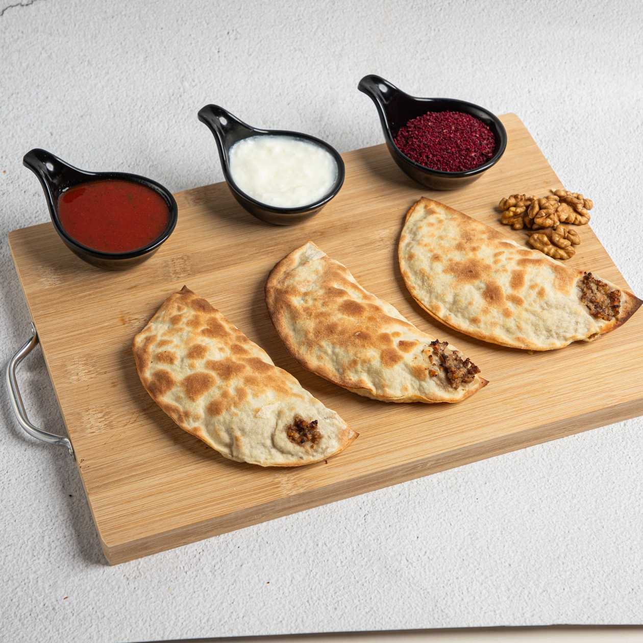 Lavangi-style stuffed flatbread