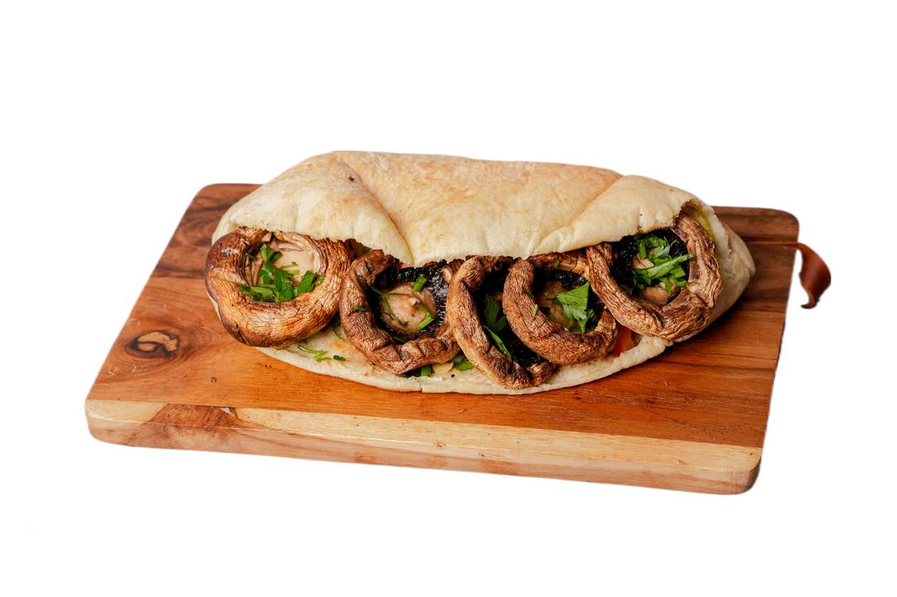 Mushrooms- Cypriot Pita