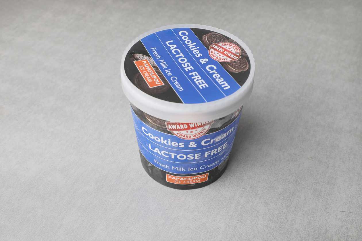 Οικογενειακό Παγωτό Cookies Αnd Cream (Χωρίς Λακτόζη)