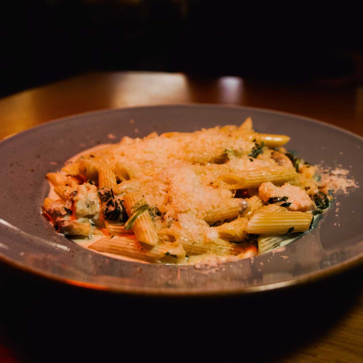 Penne con pollo