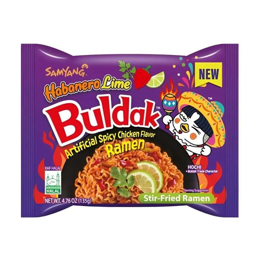 Ātri pag. nūdeles Buldak Habanero Lime 135 g
