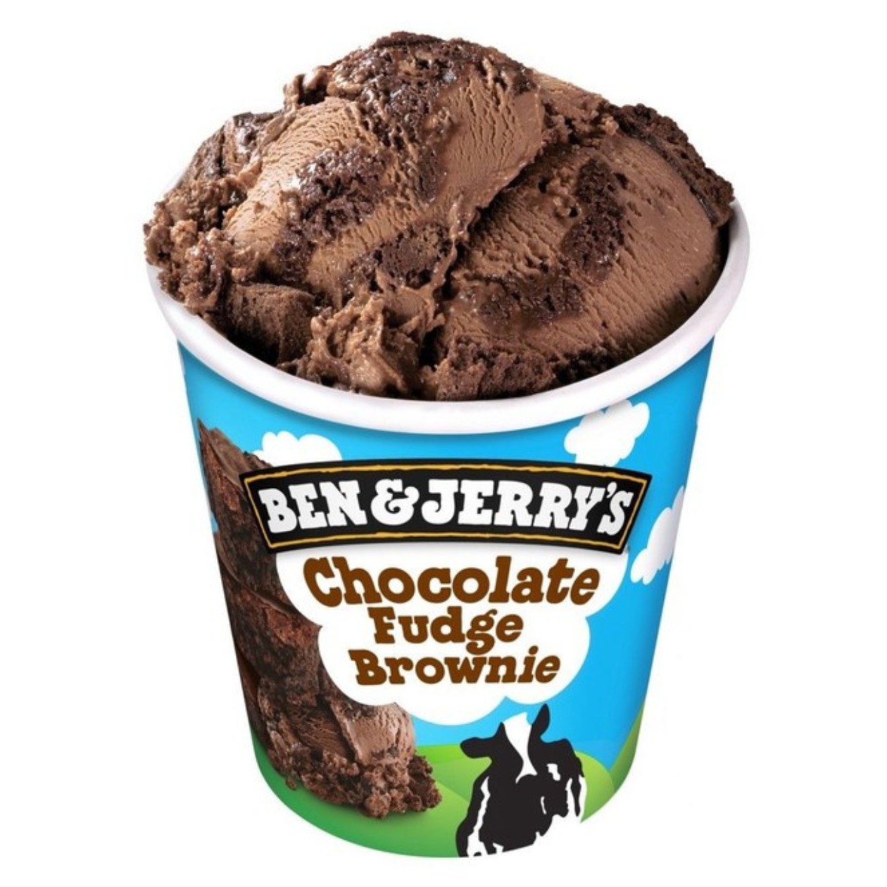 Chocolate Ice Cream BEN & JERRY'S CHOCO FUDGE BROWNIE, 465ml