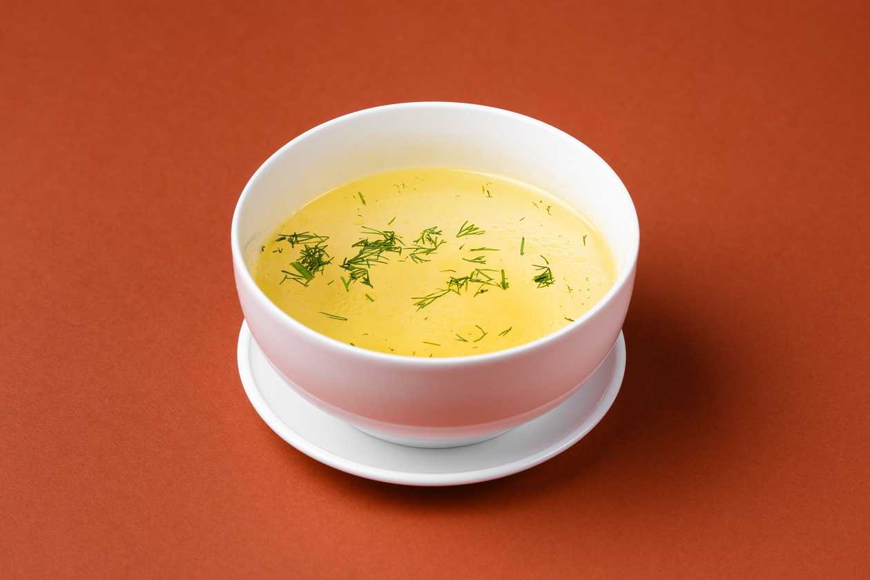 Natural chicken broth