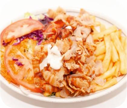 Prato Döner Kebab com Batatas