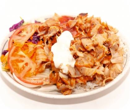 Prato Döner Kebab com Arroz