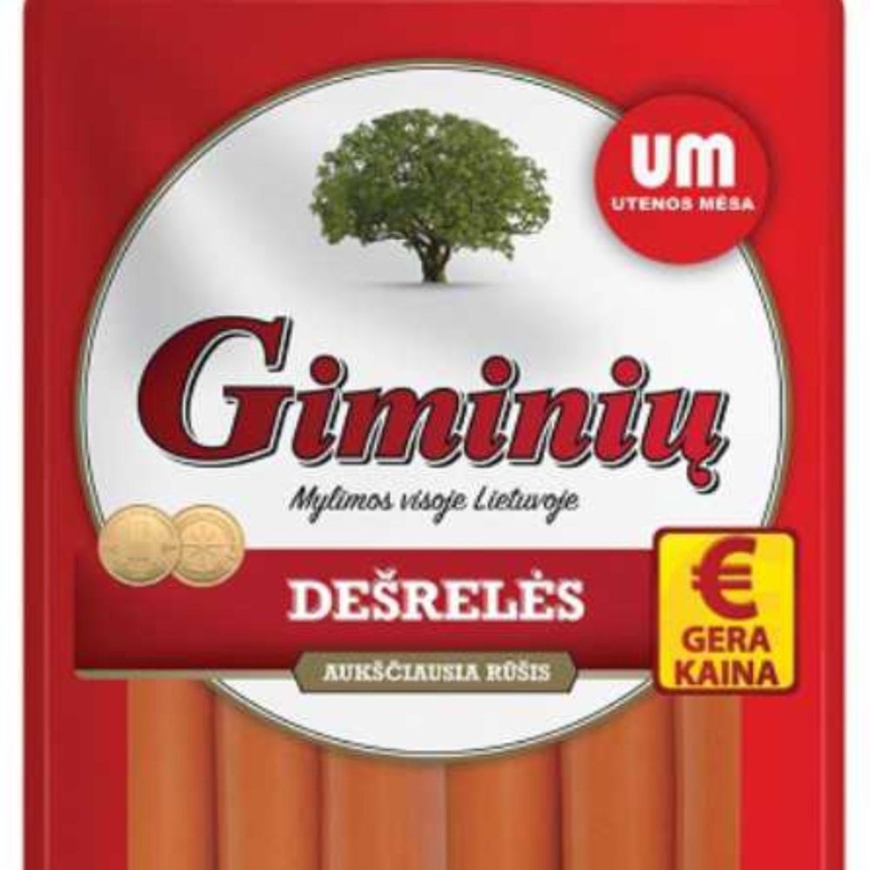 Virtos dešrelės GIMINIŲ, 860g