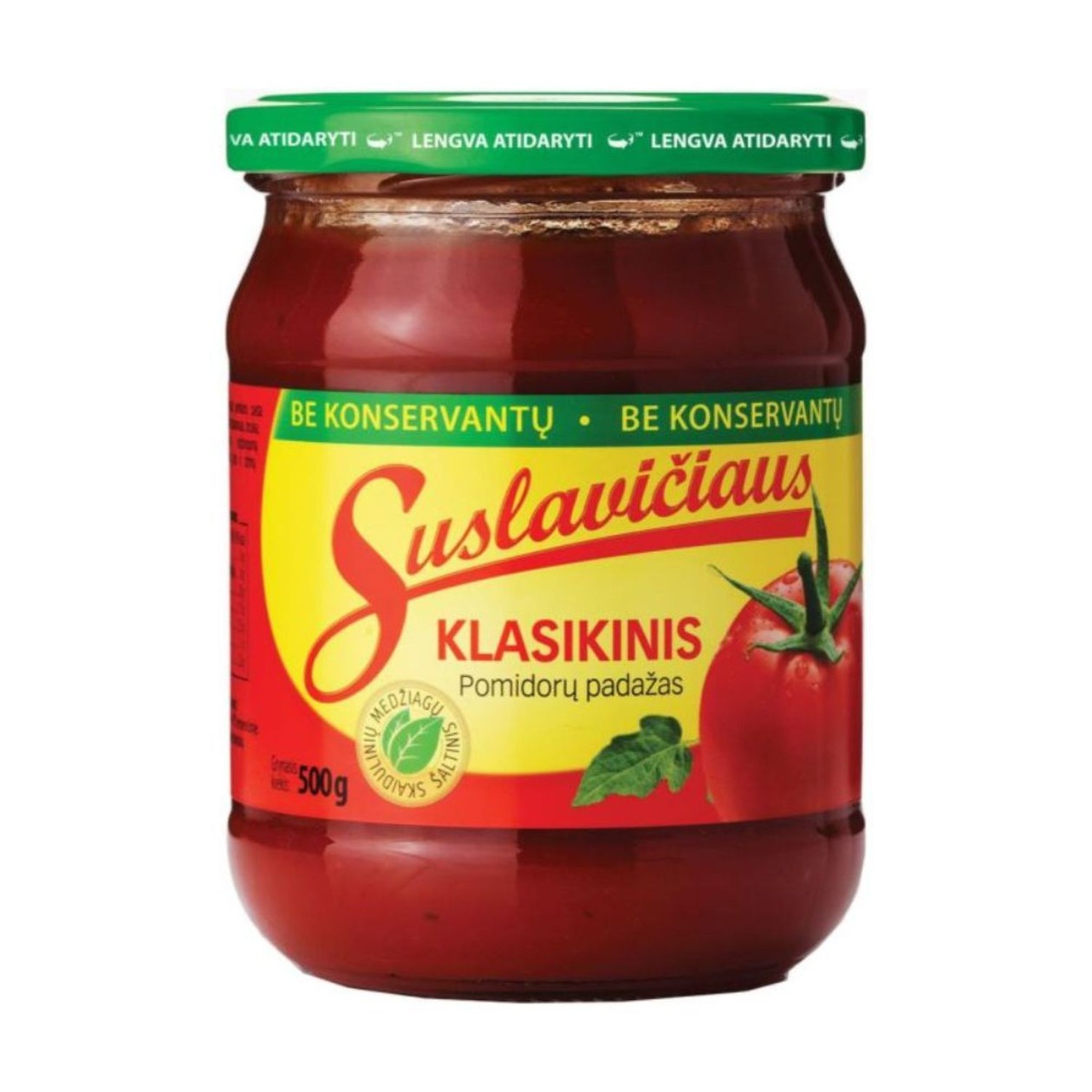 Suslavičiaus pomidorų padažas , klasikinis , 500g