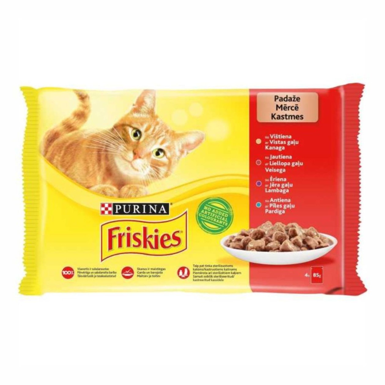 Katėm FRISKIES mėsos kons. su pad. 4*85g