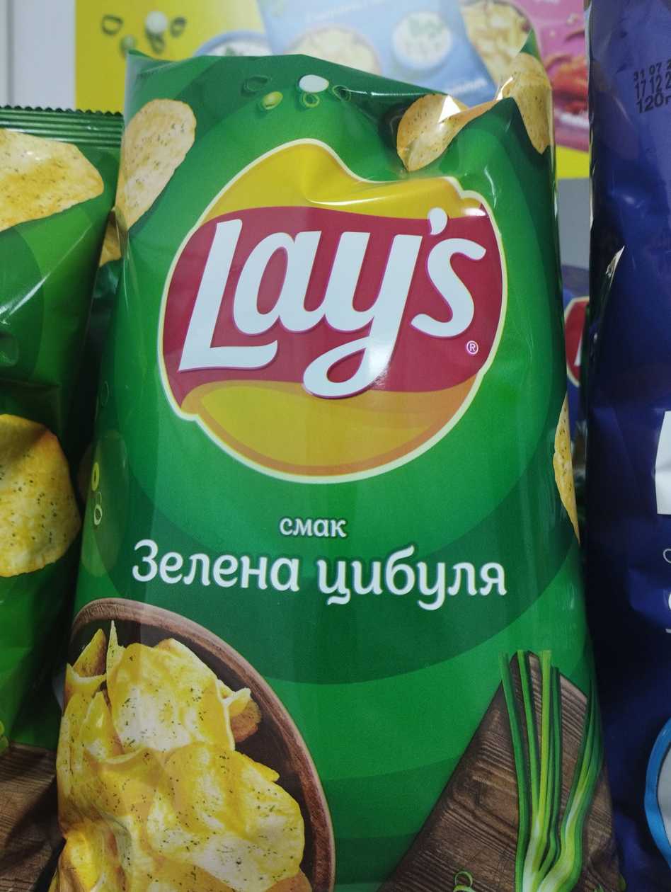 Чипси Lay's зі смаком зеленої цибулі