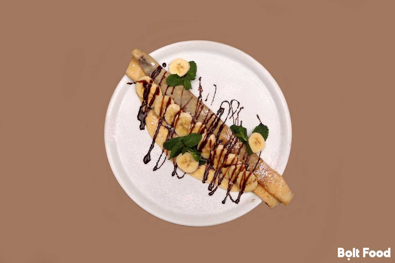 Nutella pancake with banana and