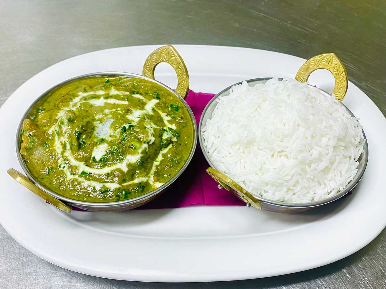 124. Lamb Spinach with Rice *