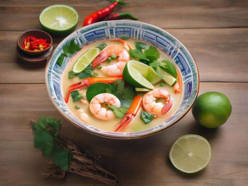 Tom Yam z Krewetkami