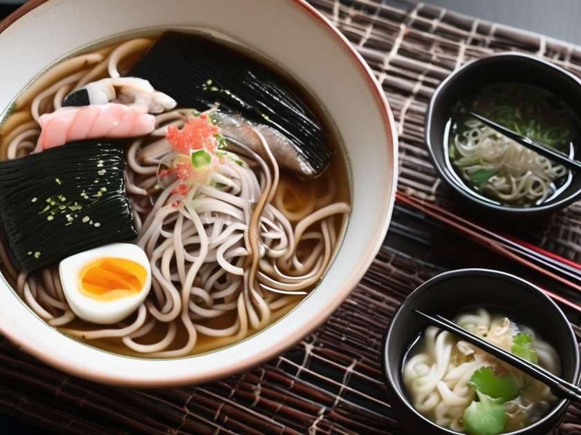 Kaka Soba z Doradą i Surimi