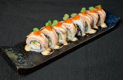 Aburi Salmon Roll