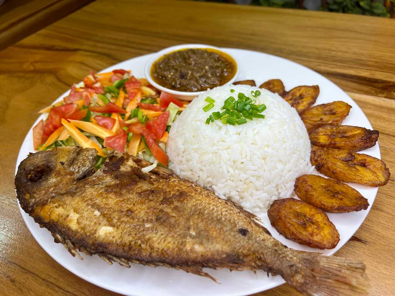 Plain Rice and Stew