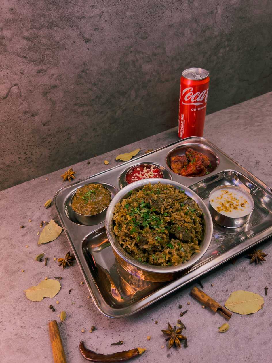 Liellopu gaļas biryani combo