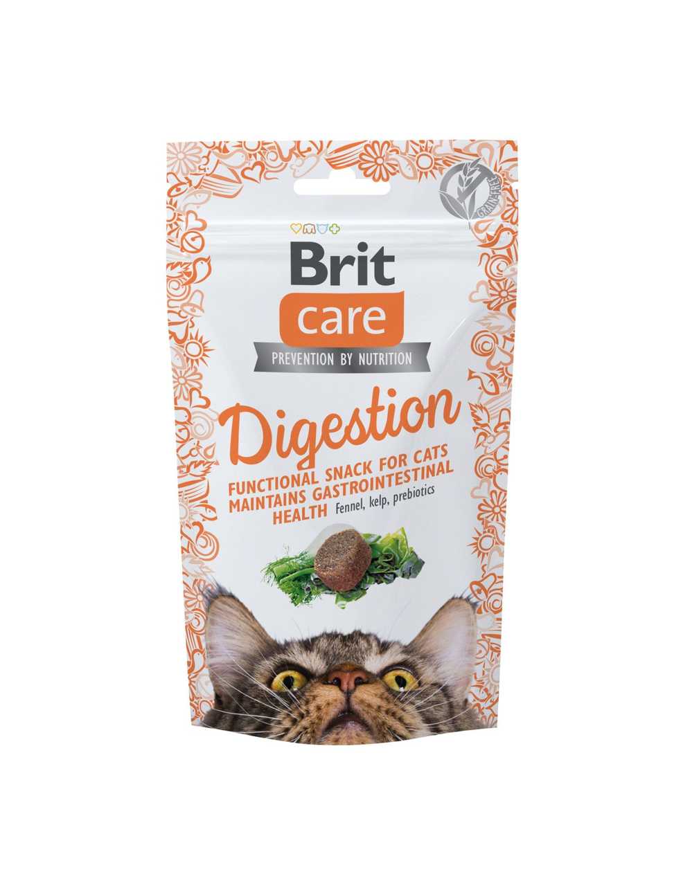 Brit Care Cat Snack Digestion maiused kassile 50 g