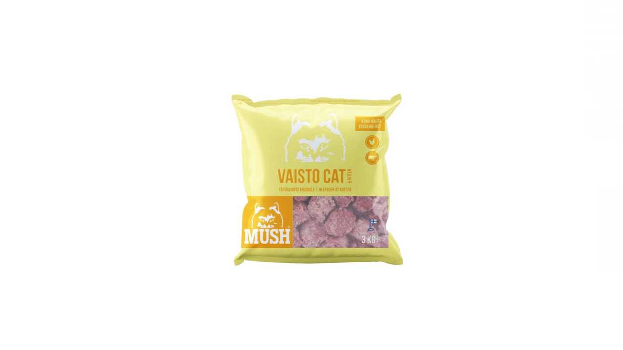 Mush Vaisto Raw Cat Food Chicken & Beef 3kg