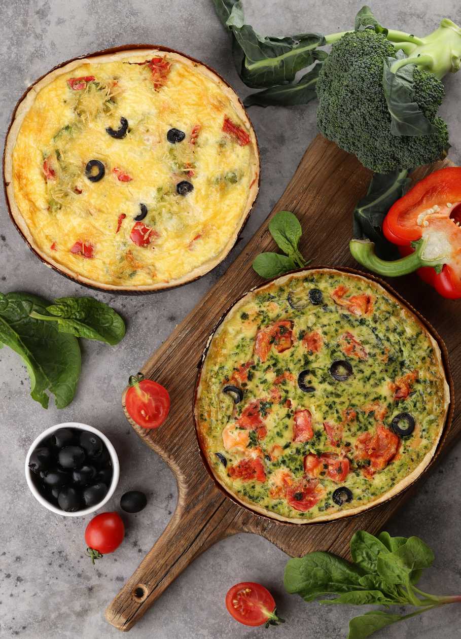 Frozen Quiche with Chicken and Vegetables