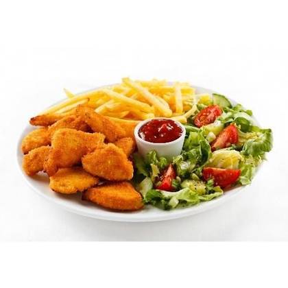 752. Картофель фри с наггетсами