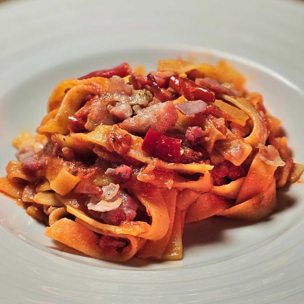 Tagliatelle amatriciana
