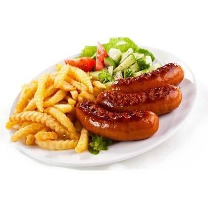 751. Картофель фри с сосиками