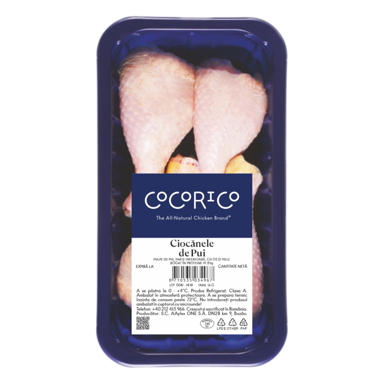 Cocorico, Chicken Lower Thighs with Bone and Skin, 600 g (expires soon)