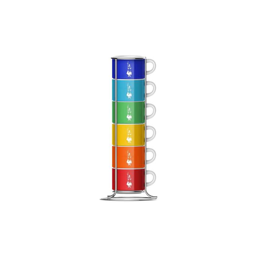 Bialetti Multicolor espresso stendli fincan dəsti 6 əd.