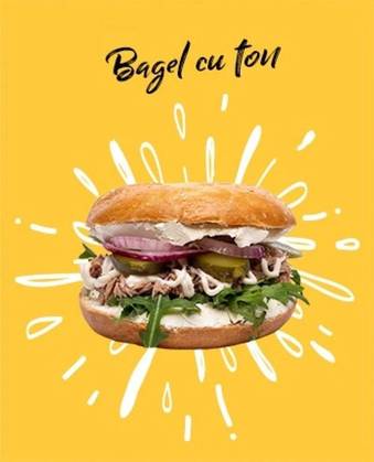 Bagel cu ton