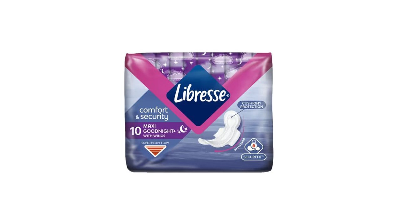 Higieniniai paketai LIBRESSE Maxi Night , 10 vnt.