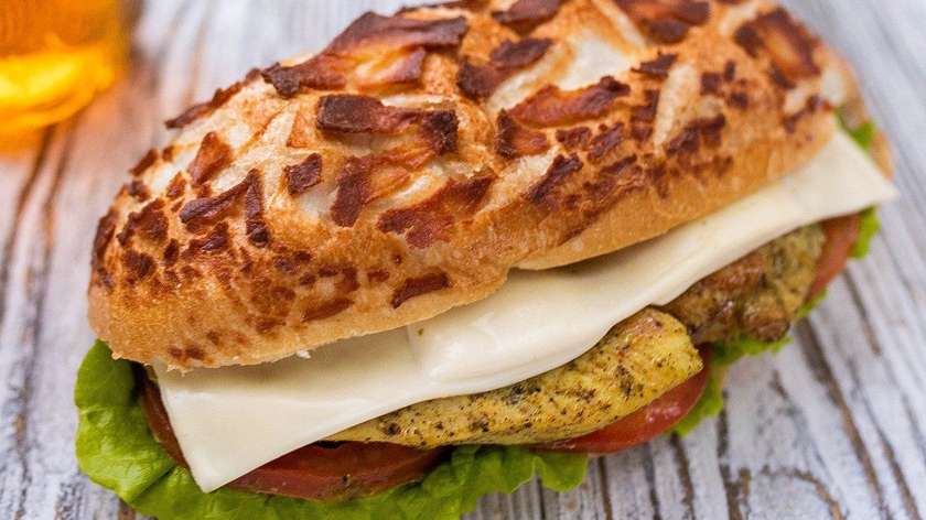 Chicken Tiger Bread Sandwich