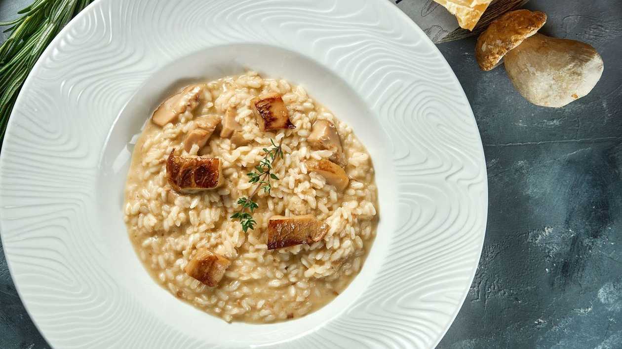 Risotto with porcini mushrooms