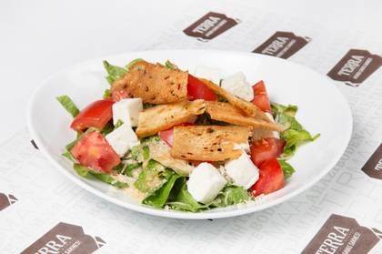 Caesar salad with feta cheese
