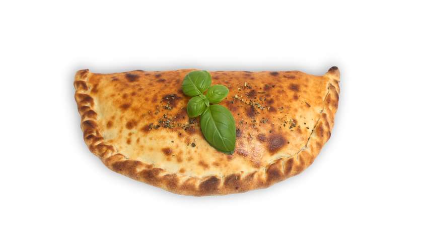 Calzone perlenkta plonapadė pica
