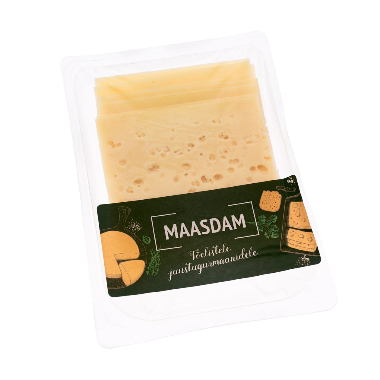 Estover, Maasdam Cheese Sliced, 150g
