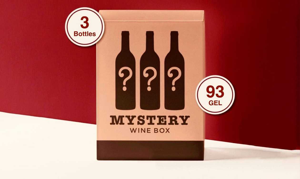 3 bottle Mystery Wine Box