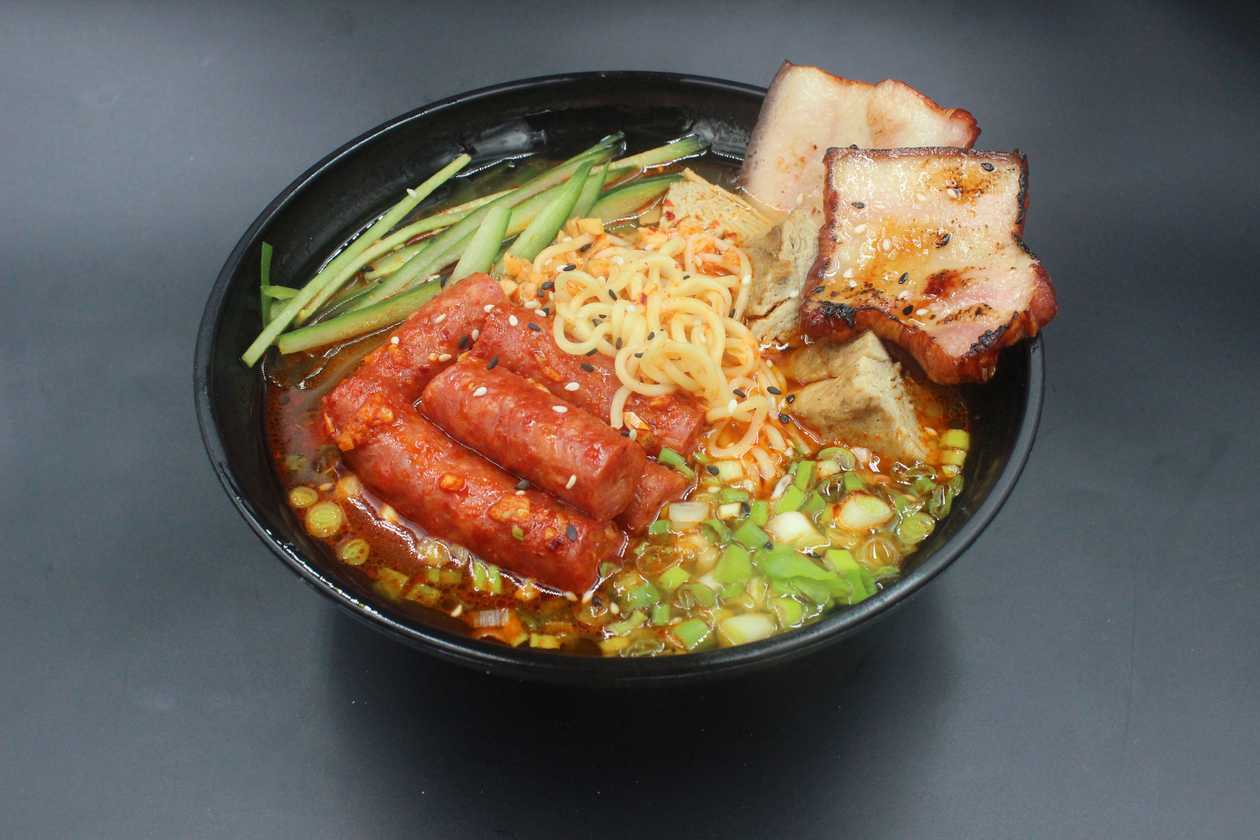 Kochugaru Ramen with Smoked Meats