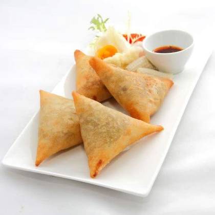 Samosa Curry Veke big 10 pieces + sauce