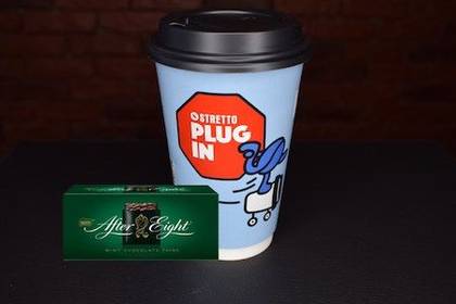 After eight latte