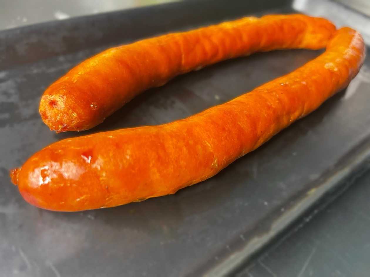 Grilled sausages meal