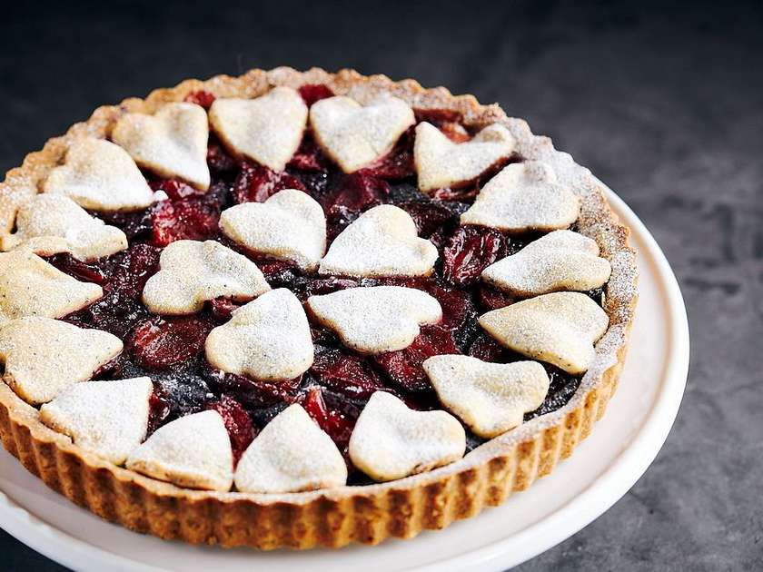Poppy Seed and Plum Tart