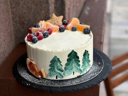 Quark Cake with Forest Fruits